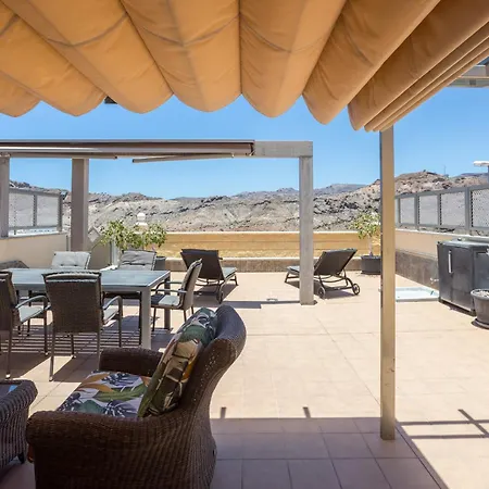 3br Valley Dreamhouse -solarium Terrace Aircon & Parking * Puerto Rico (Gran Canaria)