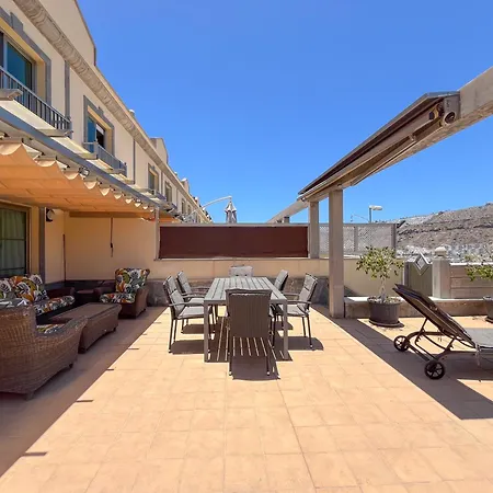 3br Valley Dreamhouse -solarium Terrace Aircon & Parking Apartment Puerto Rico (Gran Canaria)